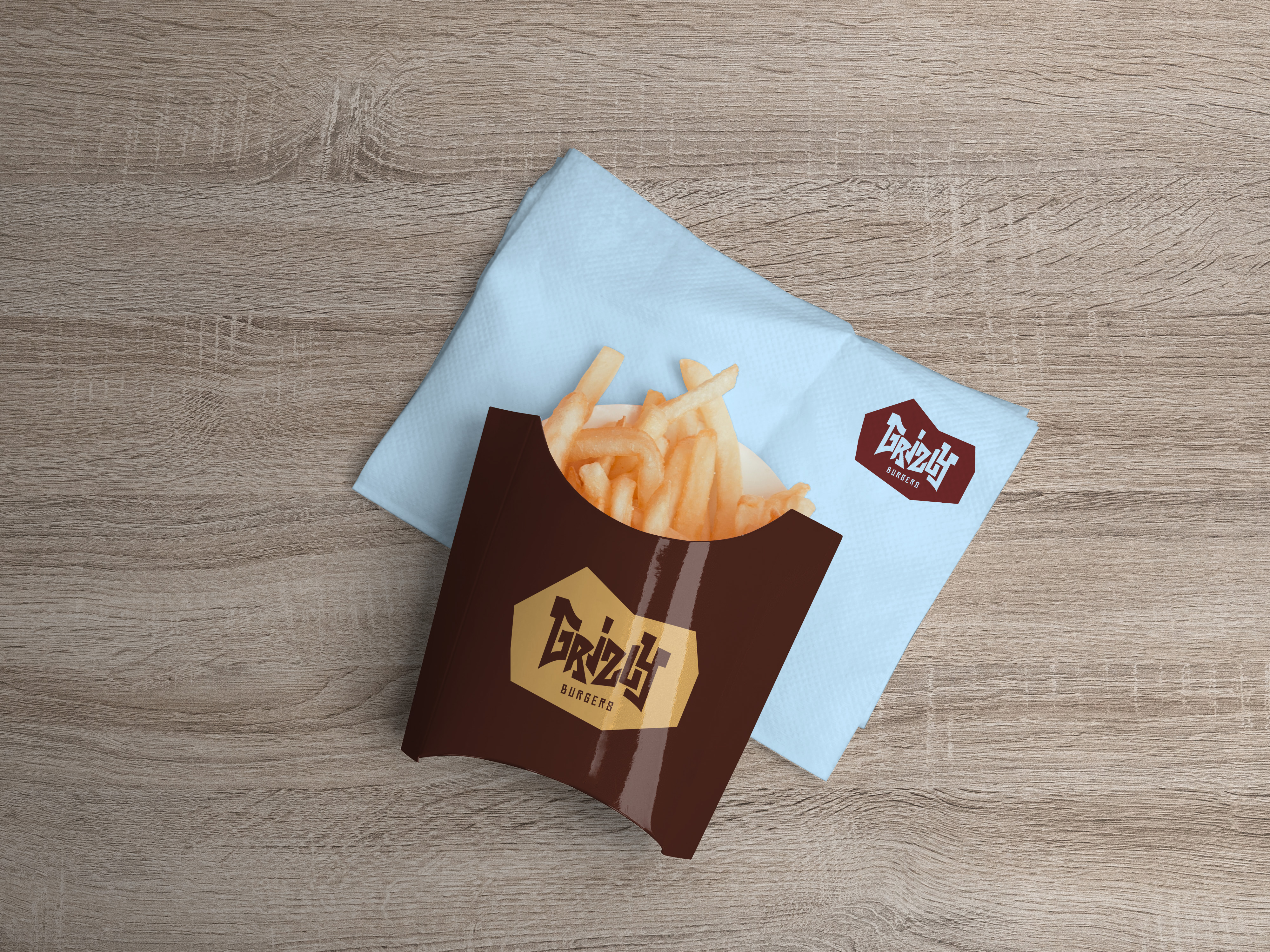Grizly fries packaging